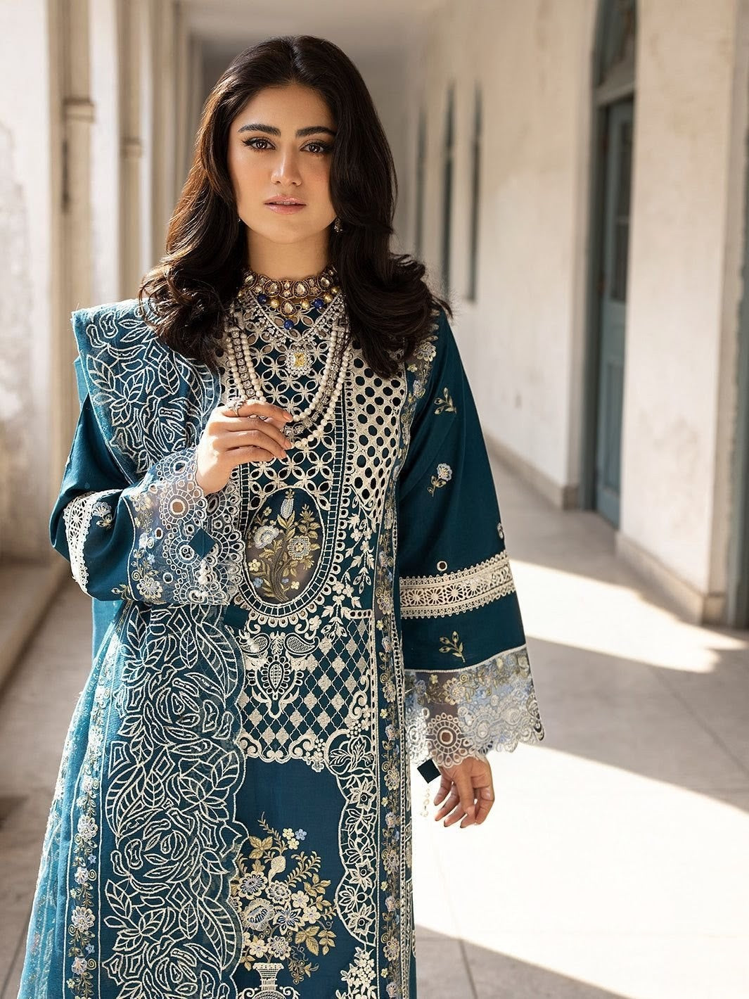 BRISHNA COTTON EMBROIDERED SUIT