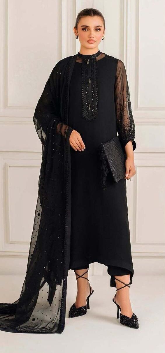 baroque pure chiffon suit