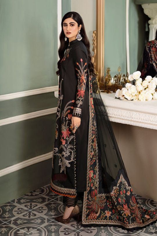 MARIBA B SATEEN LAWN 3PC