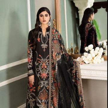 MARIBA B SATEEN LAWN 3PC