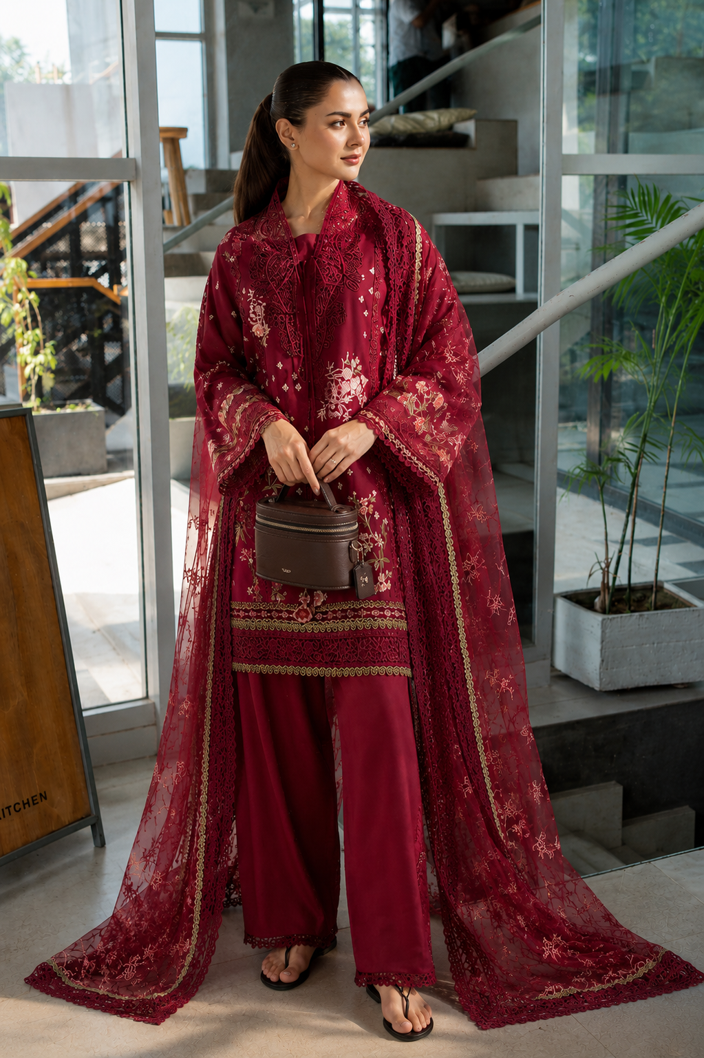 BRISHNA SKU-99 EMBROIDED 3PC