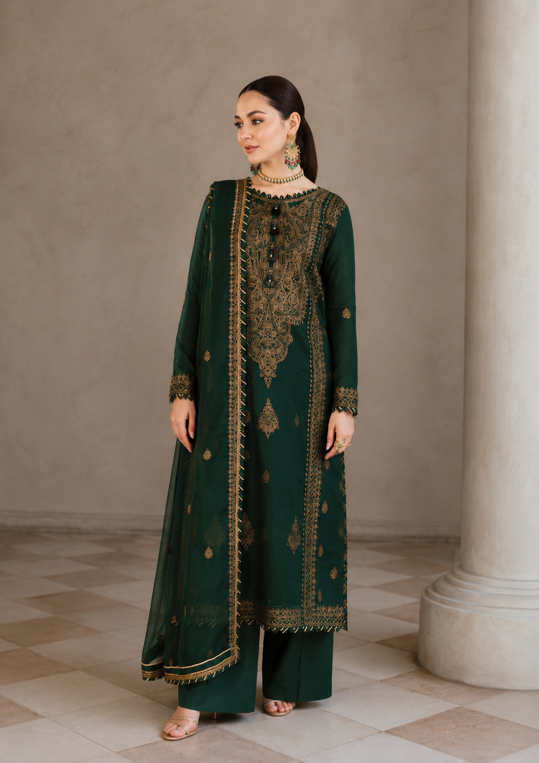 BRISHNA SD32 CHIFFON 3PC