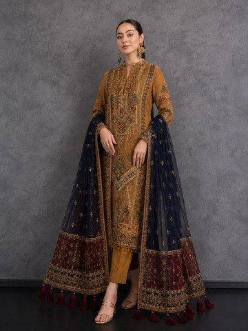 ORGANZA EMBROIDERED 3PC