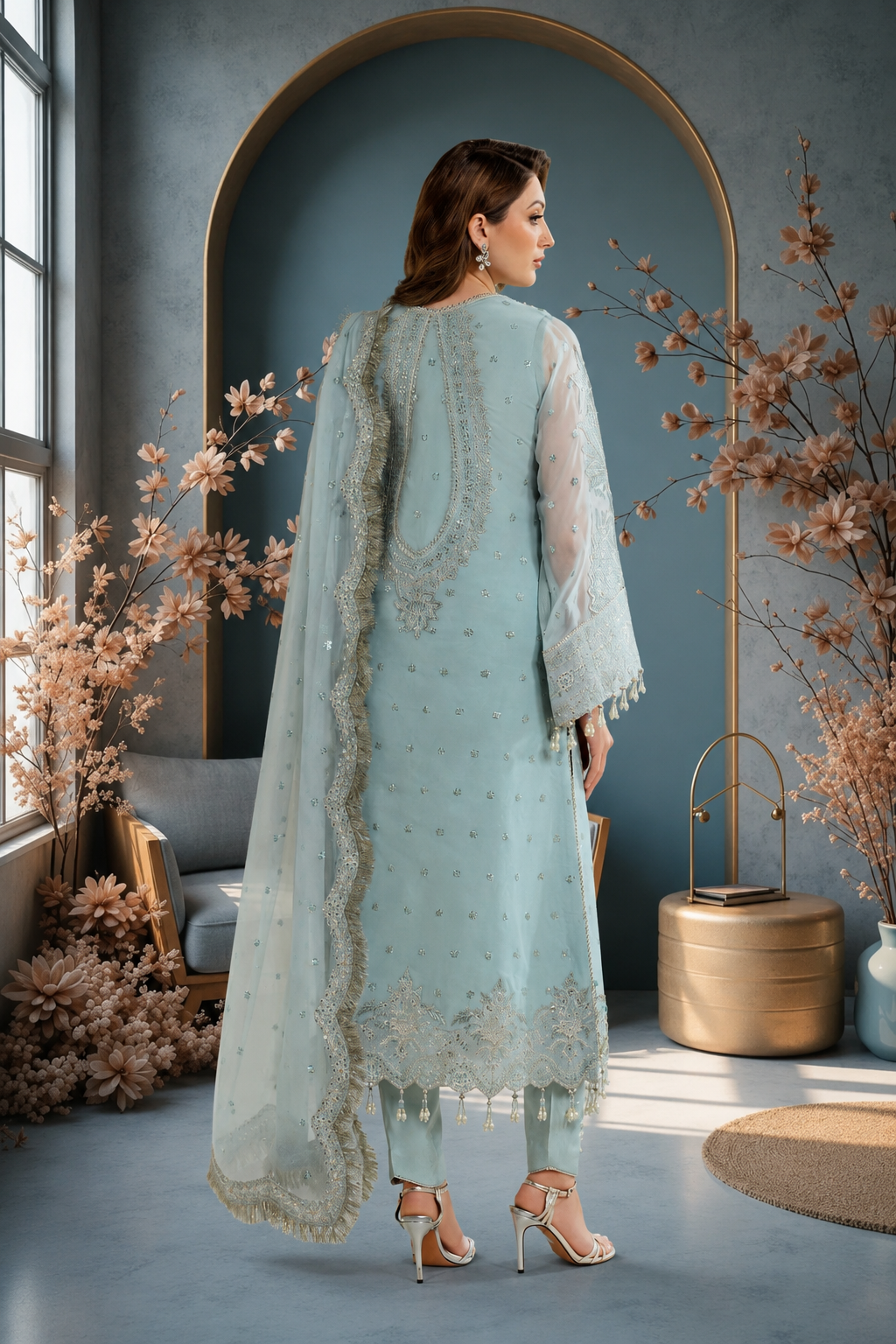 B-FHD23 EMBROIDERED 3PC