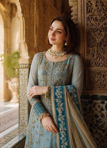 3PC CHIFFON EMBROIDERED SUIT