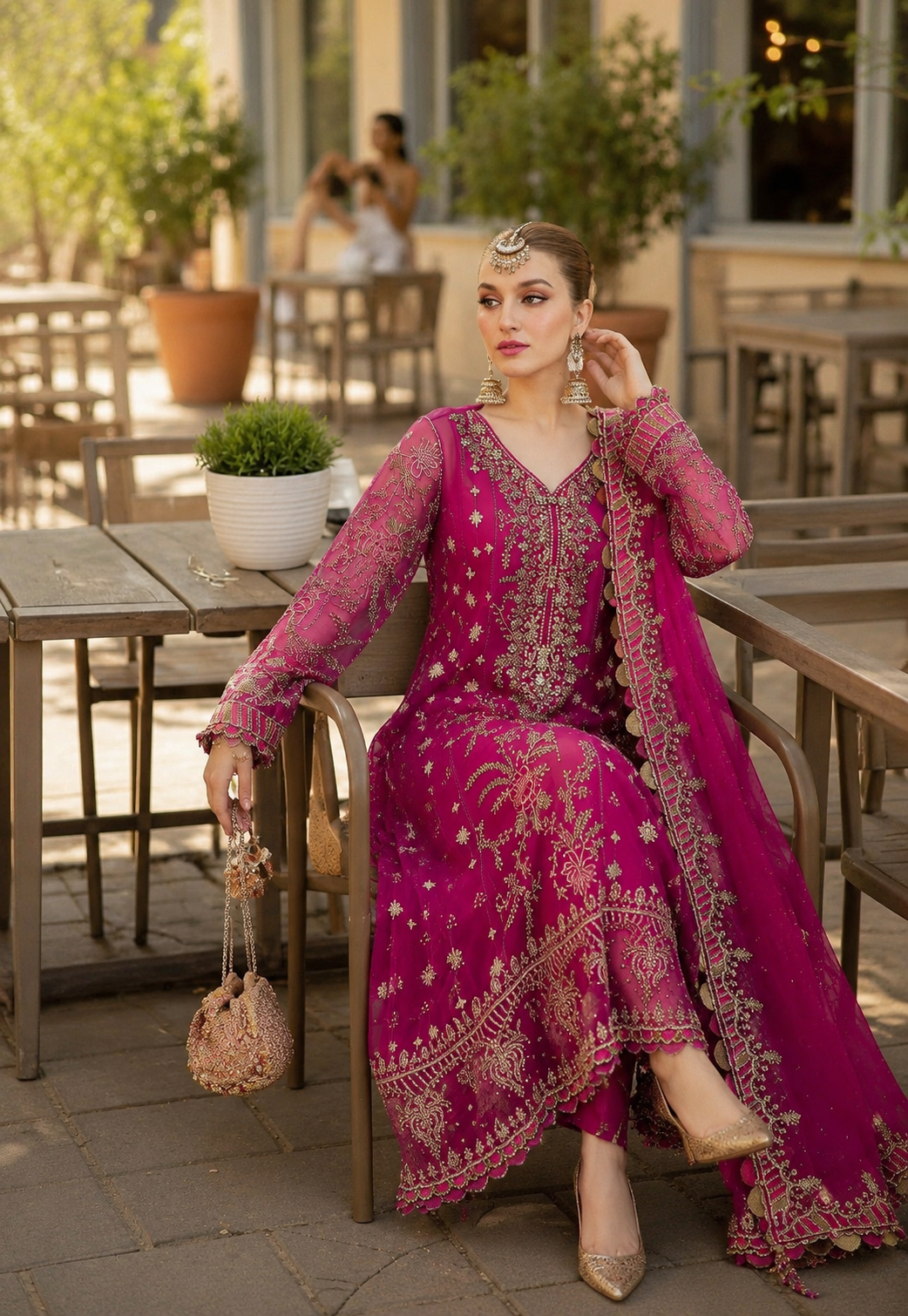 BRISHNA HAVEY EMBROIDERED 3PC