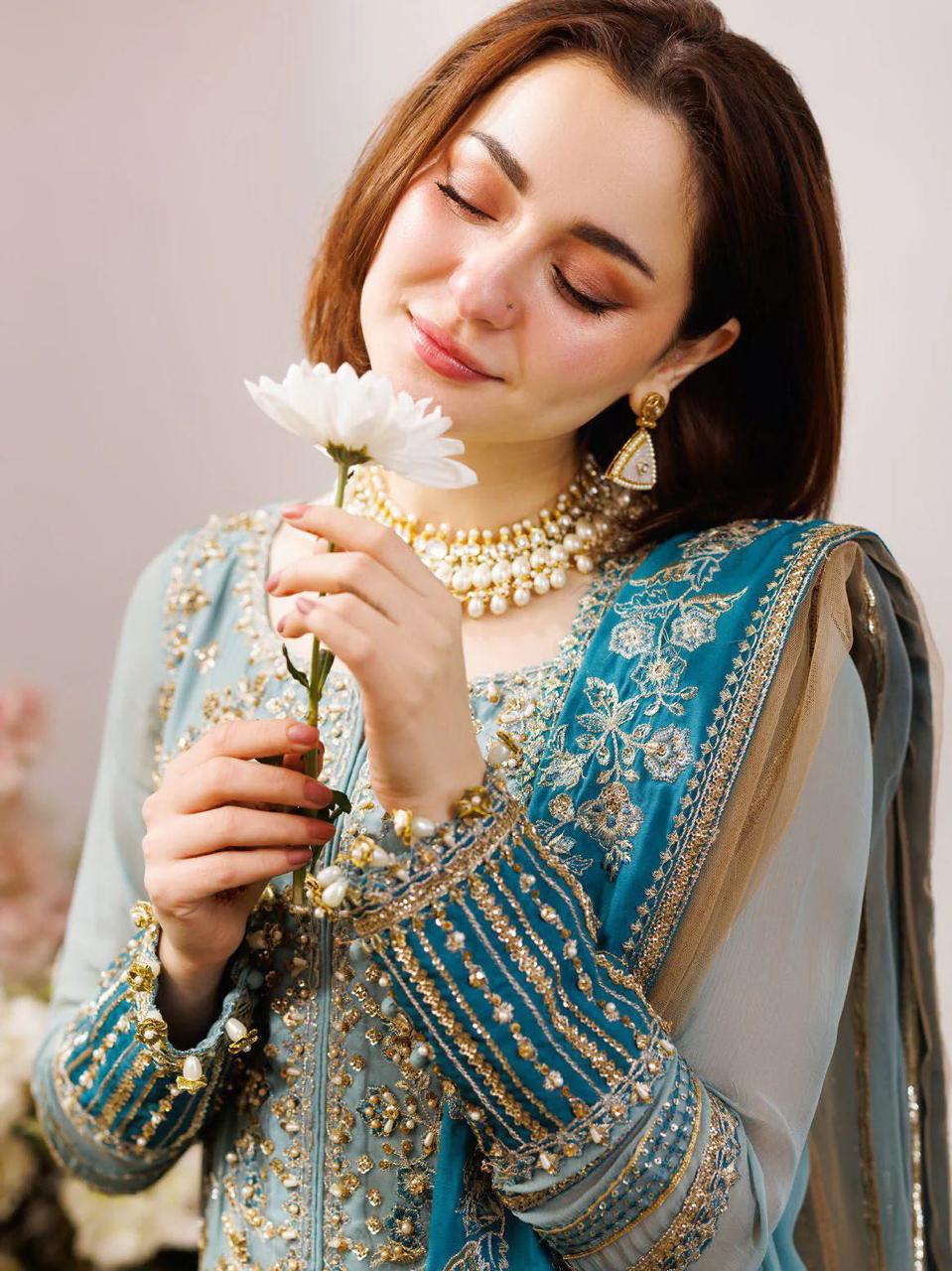 3PC CHIFFON EMBROIDERED SUIT