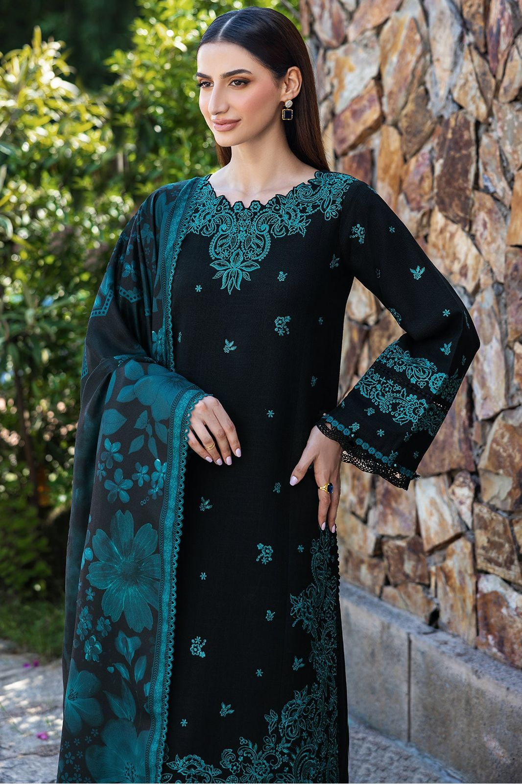 FARASHA FULLY EMBROIDED 3PC