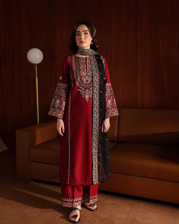 DHANK EMBROIDERED 3PC SUIT