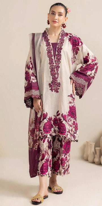 BRI-TY55 PRINTED LAWN  3PC